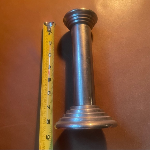 Silver metal candlestick holder candle holder - Picture 3 of 8